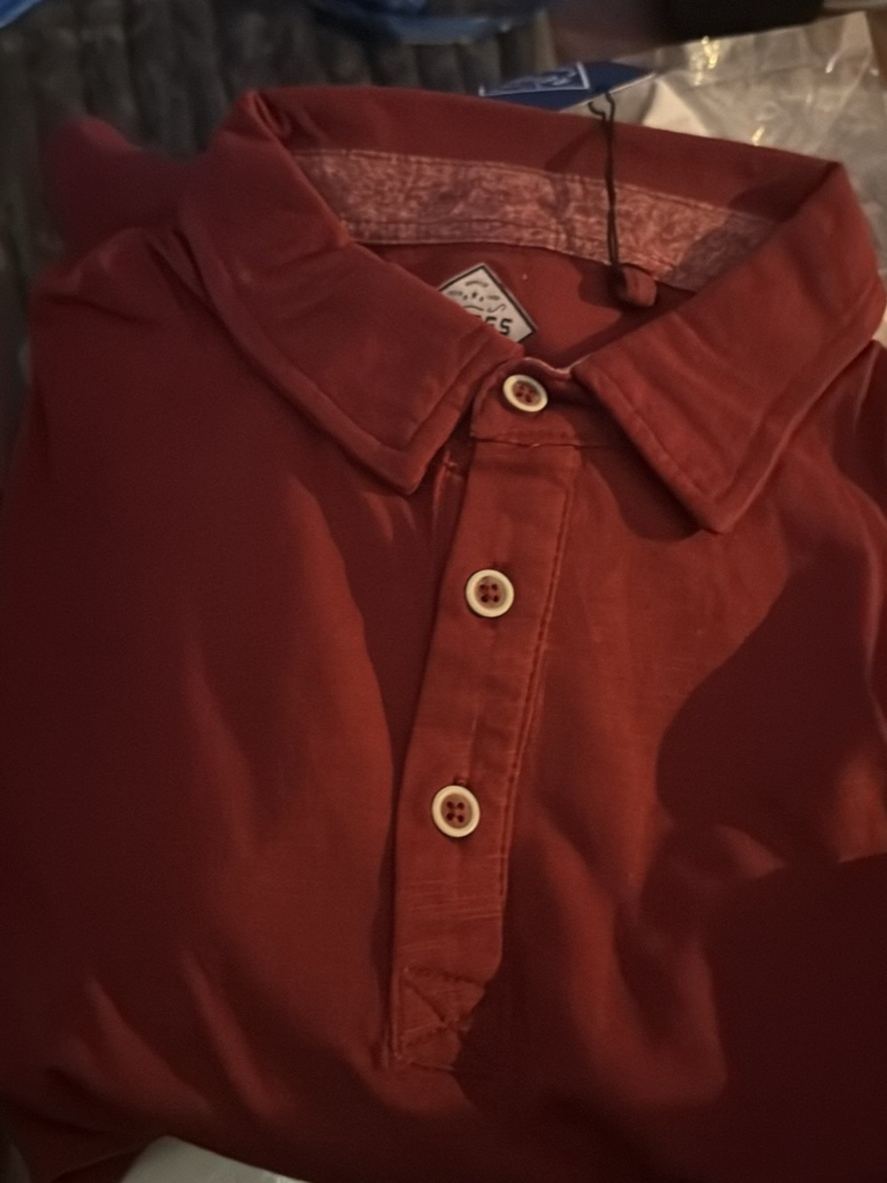 Source Unknown Burnt Orange Men's Polo Shirt